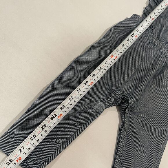 ~ TEA Baby 18-24 m Overalls/Dungarees Adjustable Stripe Blue Toddler Snaps 2 2yr - Picture 6 of 14